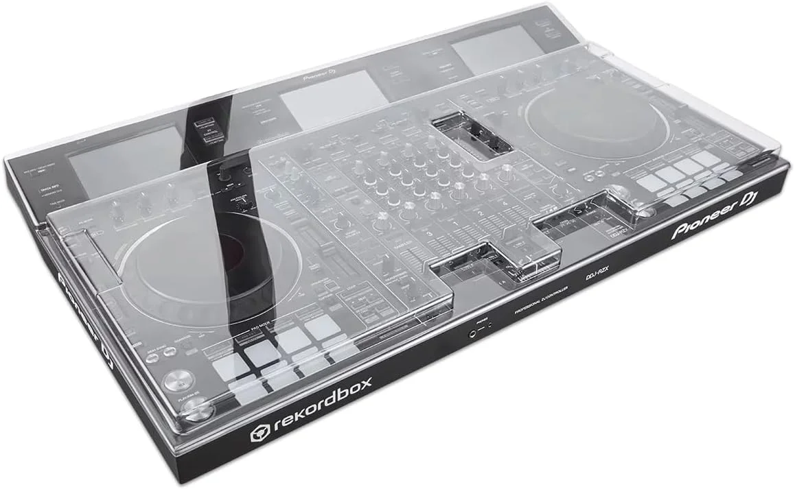 محافظ Decksaver برای کنترلر پایونیر DJ DDJ-RZX - درب محافظ پلی کربنات فوق العاده بادوام با شفافیت دودی/شفاف ثبت شده، ساخت انگلستان - انتخاب دی جی ها برای محافظت بی نظیر