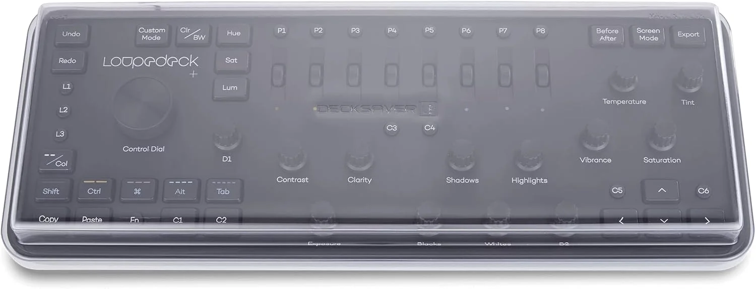 محافظ Decksaver LE برای Loupedeck+ - درب محافظ پلی کربنات فوق العاده بادوام با رنگ دودی شفاف، ساخت انگلستان - انتخاب سازندگان برای محافظت بی نظیر - تصویر 3 محافظ Decksaver LE برای Loupedeck+ - درب محافظ پلی کربنات فوق العاده بادوام با رنگ دودی شفاف، ساخت انگلستان - انتخاب سازندگان برای محافظت بی نظیر - تصویر 3