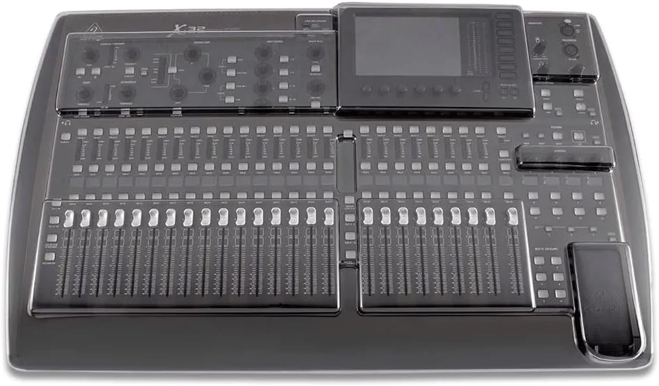 محافظ Decksaver برای Behringer X32 - درب محافظ پلی کربنات فوق العاده بادوام با رنگ شفاف دودی، ساخت انگلستان - انتخاب مهندسان برای محافظت بی نظیر