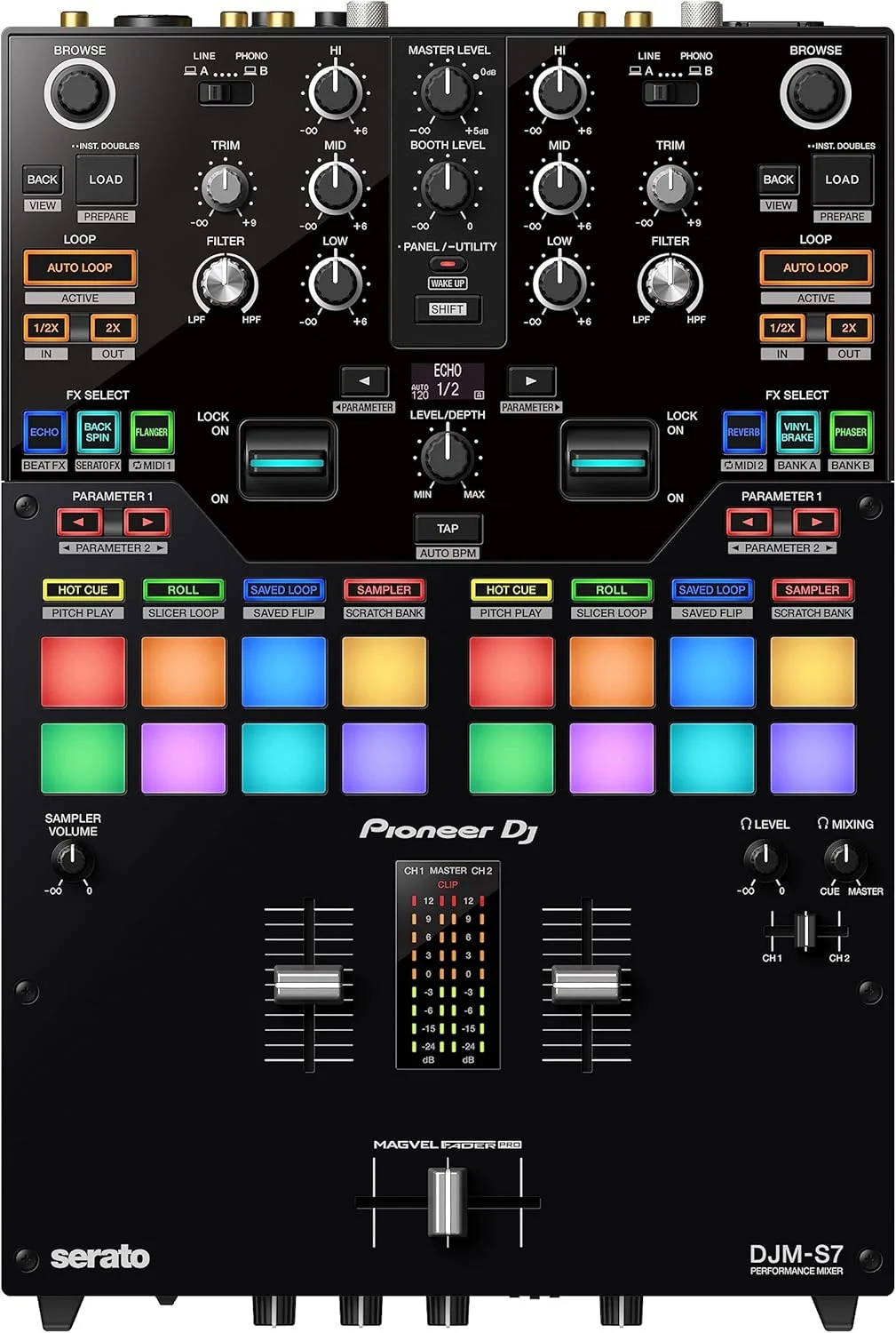 میکسر ۲ کاناله پایونیر DJM-S7 برای Serato DJ