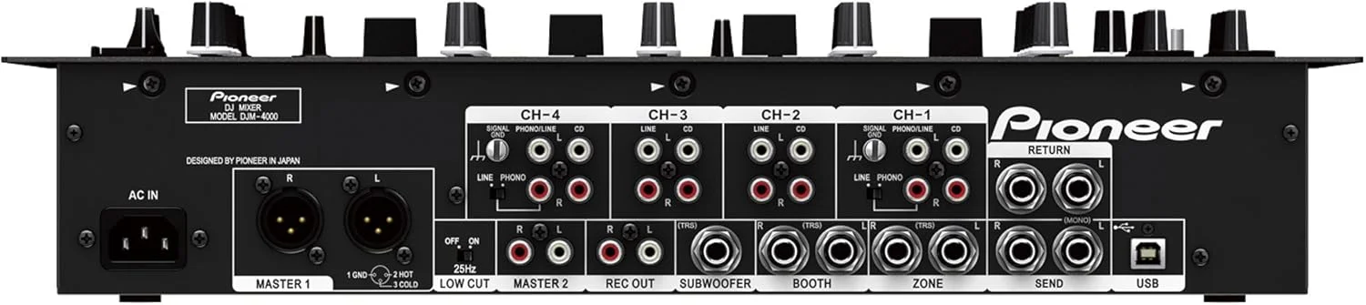 میکسر حرفه ای پایونیر DJ مدل M-4000 (مشکی)