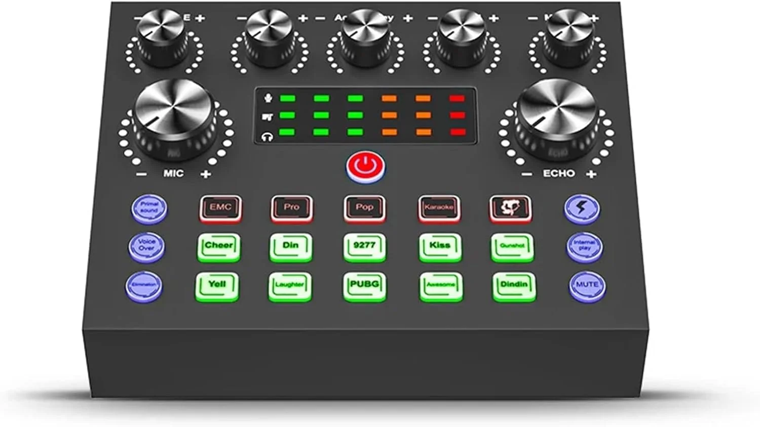 میکسر DJ، کارت صدای میکروفون زنده V8S برای میکسر صدا، برد استریم، ضبط موسیقی، پخش - تصویر 2
