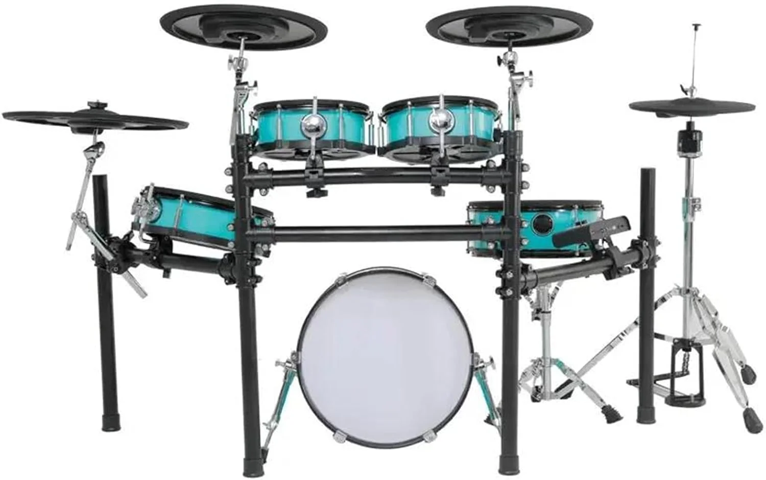 درامز الکترونیکی حرفه ای، جمع و جور و قابل حمل با سبک آکوستیک، دارای پنج درام و چهار سنج