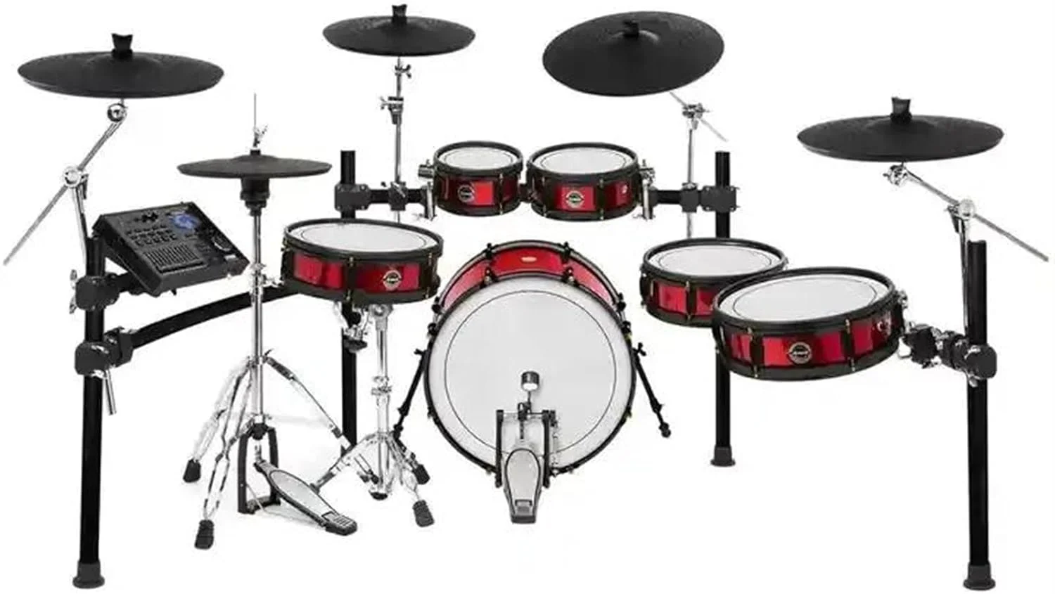 درامز الکترونیکی حرفه ای به سبک آکوستیک، کیت درامز الکترونیکی 11 تکه حرفه ای با پدهای مش