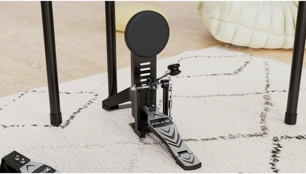 ست درام دیجیتال NU-X DM-110، درام الکتریک فشرده با پدهای مشبک، بلوتوث و رابط صوتی USB، اپلیکیشن Drum Touch برای ویرایش پیشرفته، پدهای دو ناحیه‌ای و درام کیک، ایده‌آل برای تمام سطوح