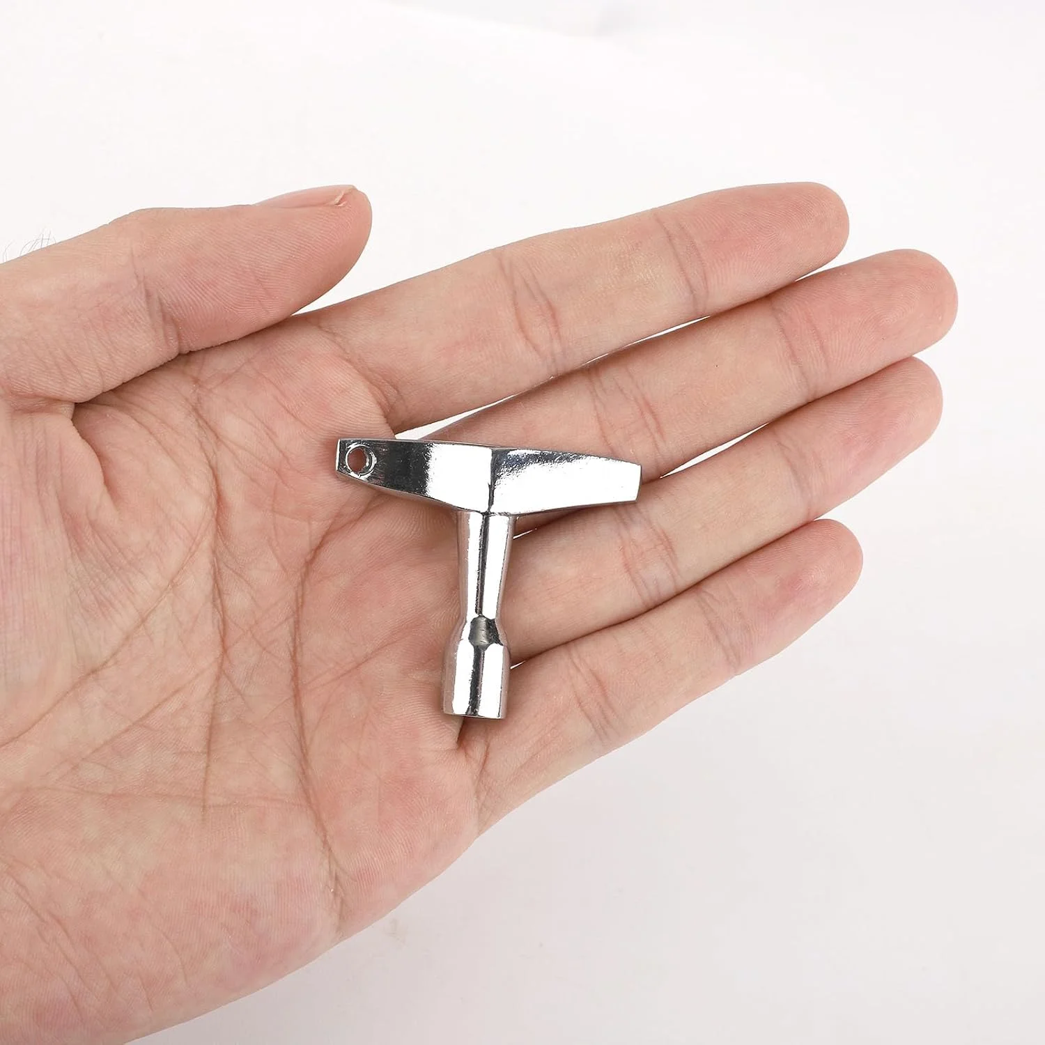 ۳ عدد آچار کوک درام، آچار کوک مغناطیسی درام جاکلیدی با دسته ارگونومیک S شکل، ابزار آچار کوک درام برای درام های آکوستیک و الکترونیکی (چهار ضلعی)