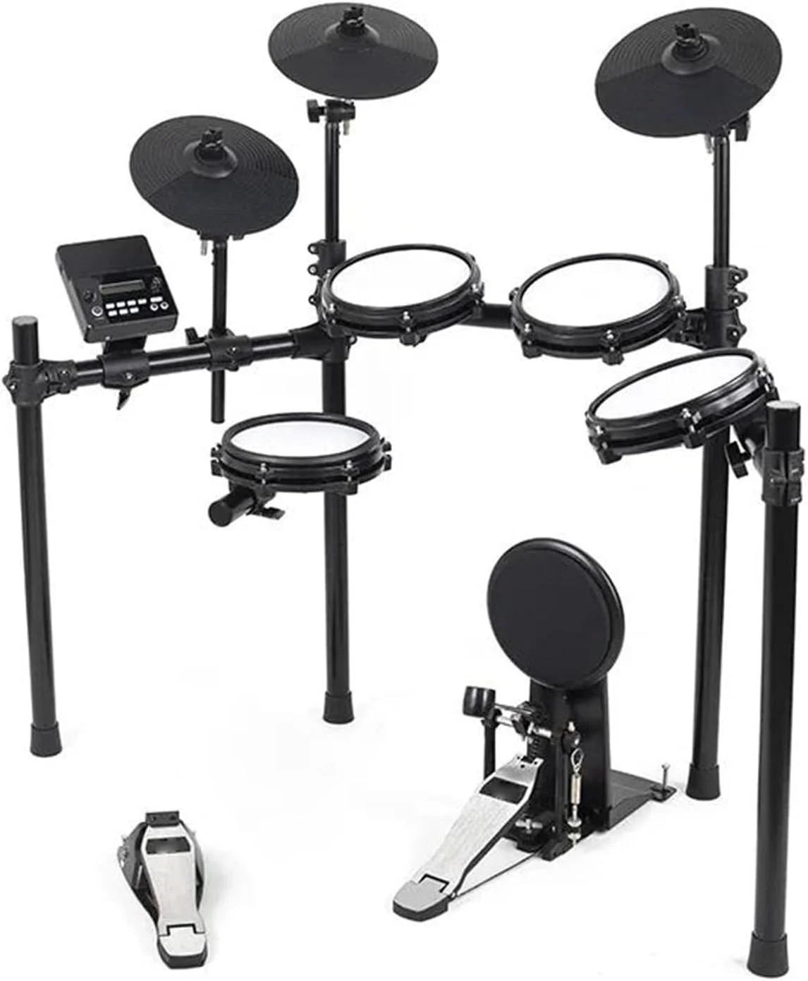 ست درام الکترونیکی با پدال افکت بیس آکوستیک دیجیتال، مناسب نوازندگان حرفه‌ای