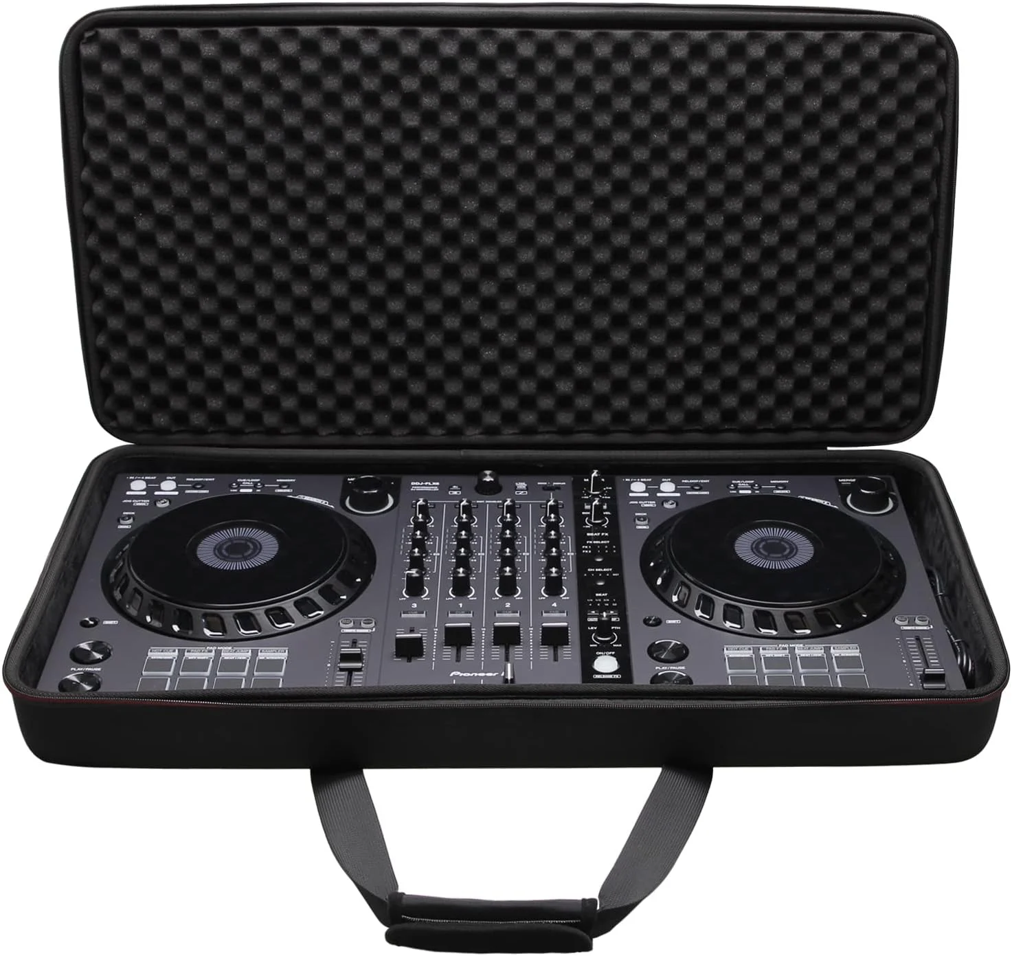 کیف حمل LTGEM برای کنترلر پایونیر DJ DDJ-FLX6 با 4 دک Rekordbox و Serato DJ - مناسب سفر (73x37.4x10 سانتی متر)