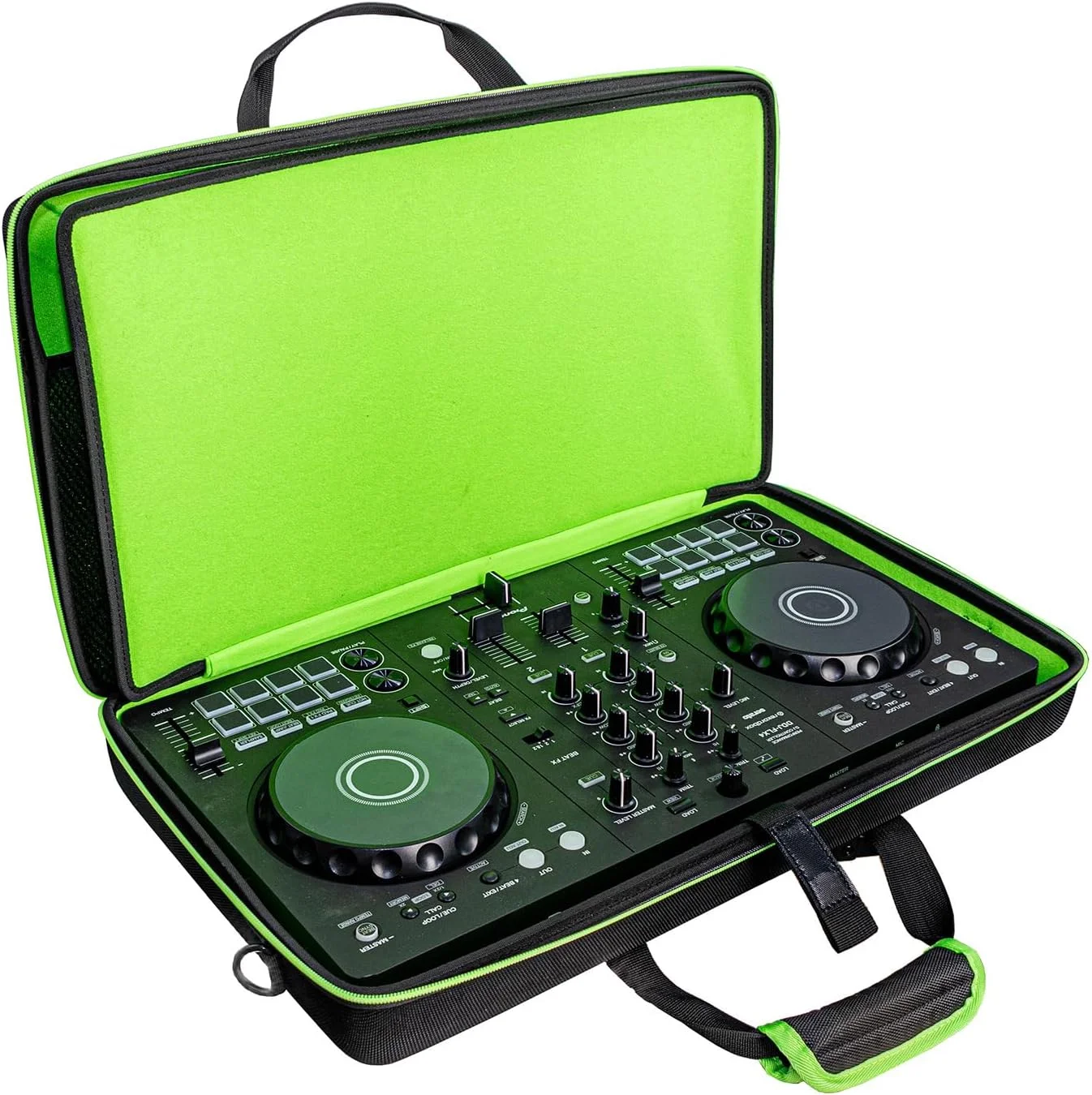 کیف حمل برای پایونیر DDJ-FLX4/DDJ-400/DDJ-SB2/SB3، کیف مسافرتی قابل حمل با پوسته سخت برای هرکولس Inpulse 300، برای رولند DJ-202، ترکتور کنترل S2 MK3 DJ Controller و لوازم جانبی