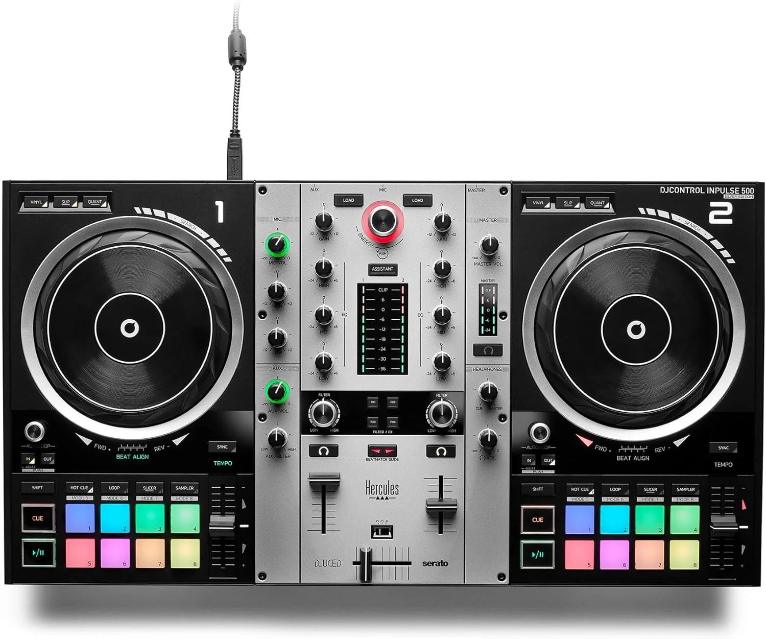 هرکولس DJ Control Inpulse 500 (نقره ای) به همراه کیف