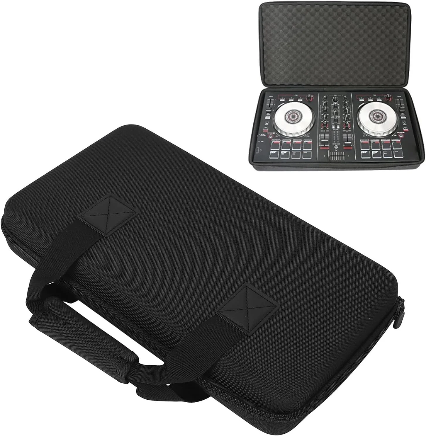 کیف حمل کنترلر DJ گشیدا مناسب برای DDJ-FLX4, DDJ-400, DDJ-SB2, DDJ-SB3, DDJ-RB، کیف نگهداری کنترلر DJ دو کاناله با اسفنج ضربه گیر، 50x30x8 سانتی متر