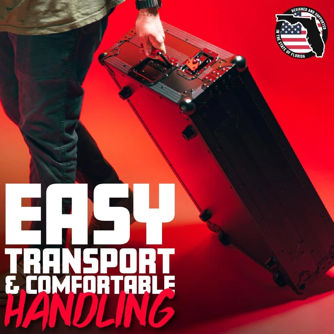 کیف حمل سری ONYX گیتور کیسز، طراحی شده برای پایونیر، با قفل های چرخشی فرورفته و دستگیره های لاستیکی کیف حمل سری ONYX گیتور کیسز، طراحی شده برای پایونیر، با قفل های چرخشی فرورفته و دستگیره های لاستیکی