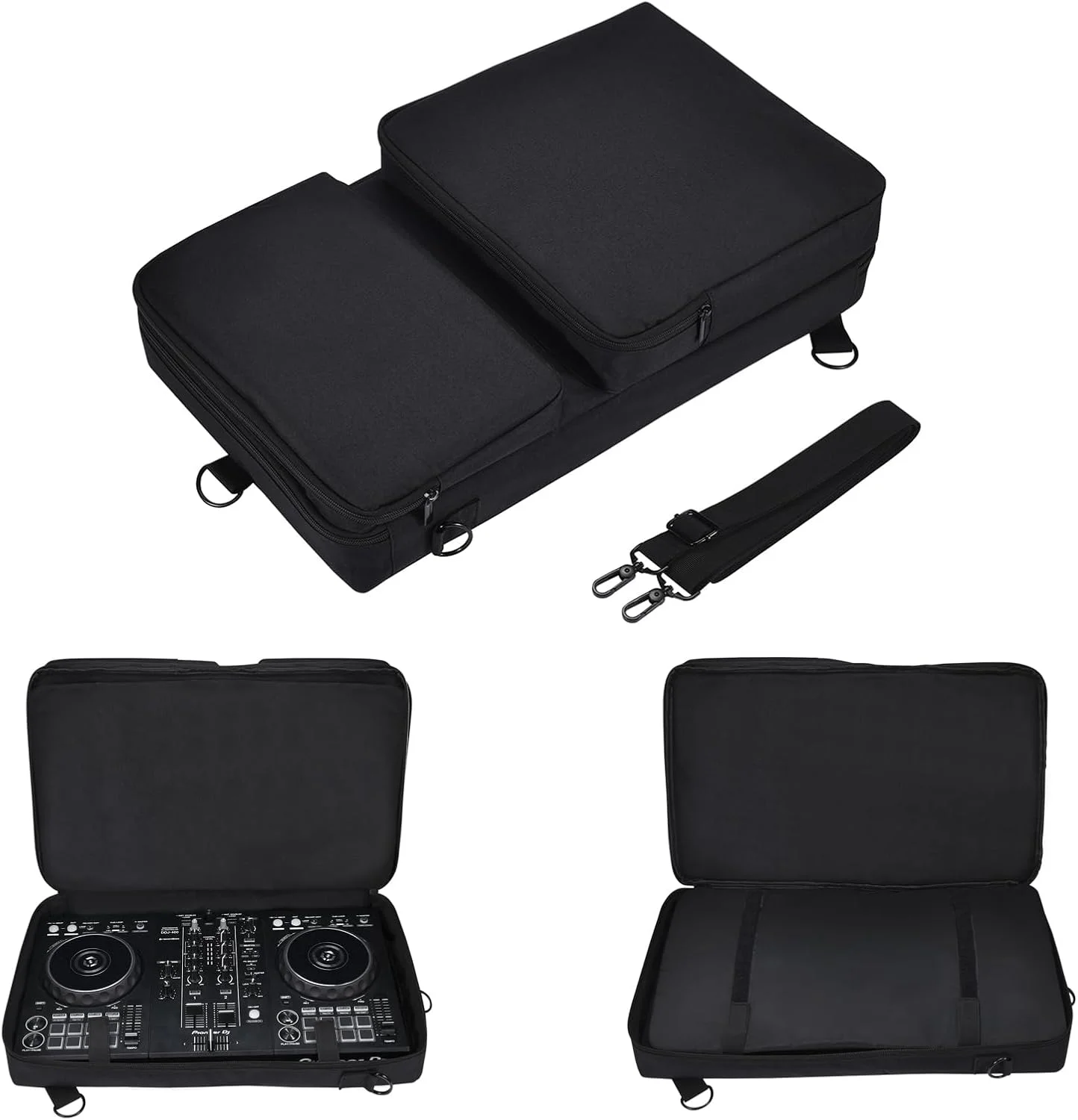 کیف نگهداری چند منظوره برای Pioneer DDJ-400/FLX4/SB3، Roland DJ-202، HerculesInpulse 300، Native Instruments Traktor Kontrol S2 Mk3، مناسب برای مهمانی های خیابانی قابل حمل