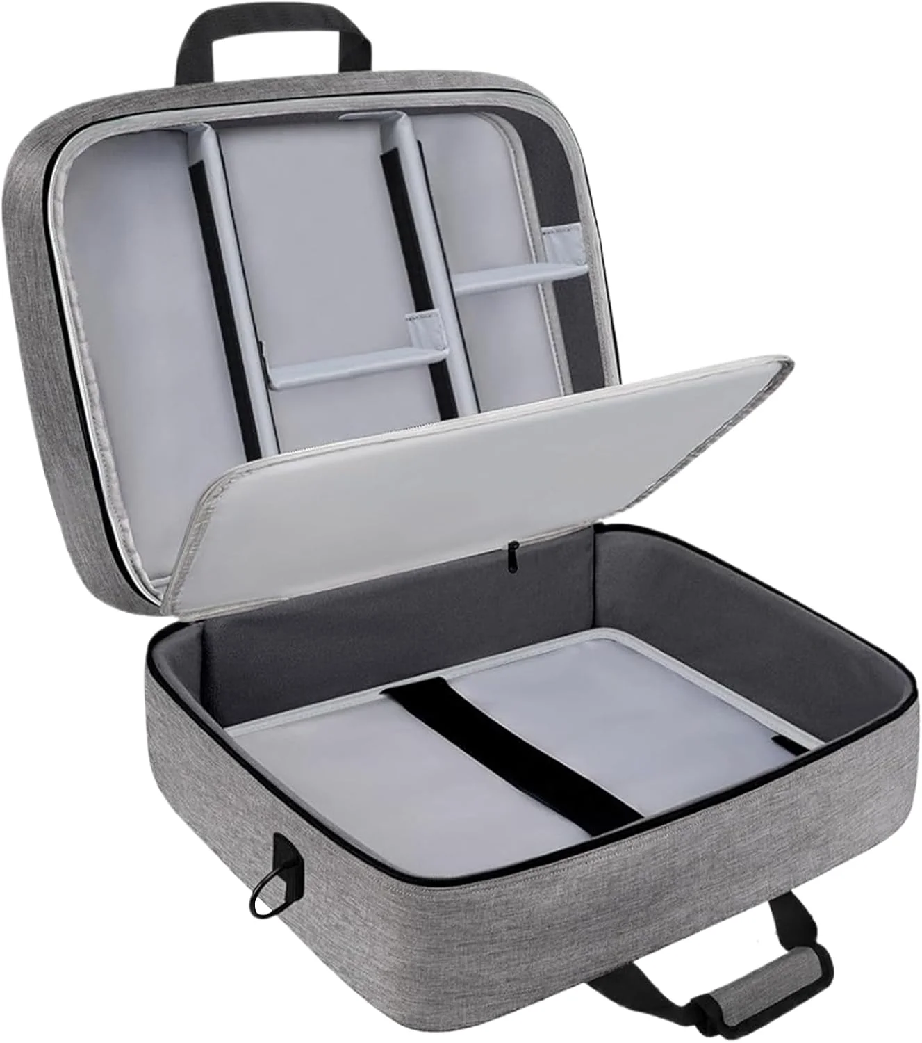 کیف میکسر صدا - کیف حمل کابل DJ برای تجهیزات DJ با فضای ذخیره سازی قابل تنظیم - دارای لایه ضربه گیر برای تجهیزات استودیوی موسیقی، مناسب اجراهای زنده، سفر و مسافت های طولانی