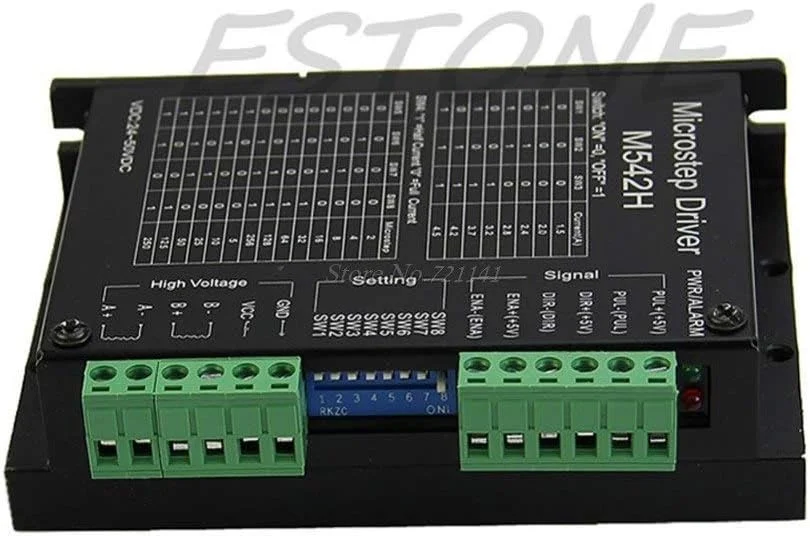 درایور موتور پله ای میکرو استپینگ CNC مدل M542 DM542 دو فاز 45 آمپر