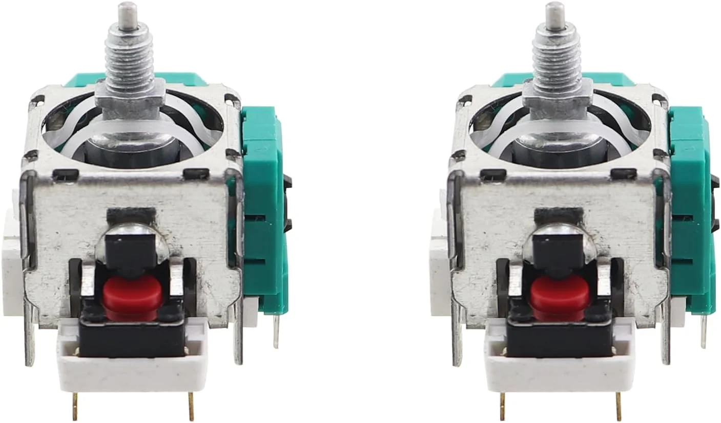 دو عدد جوی استیک آنالوگ سه بعدی جایگزین قطعات تعمیر لوازم جانبی بازی های ویدیویی