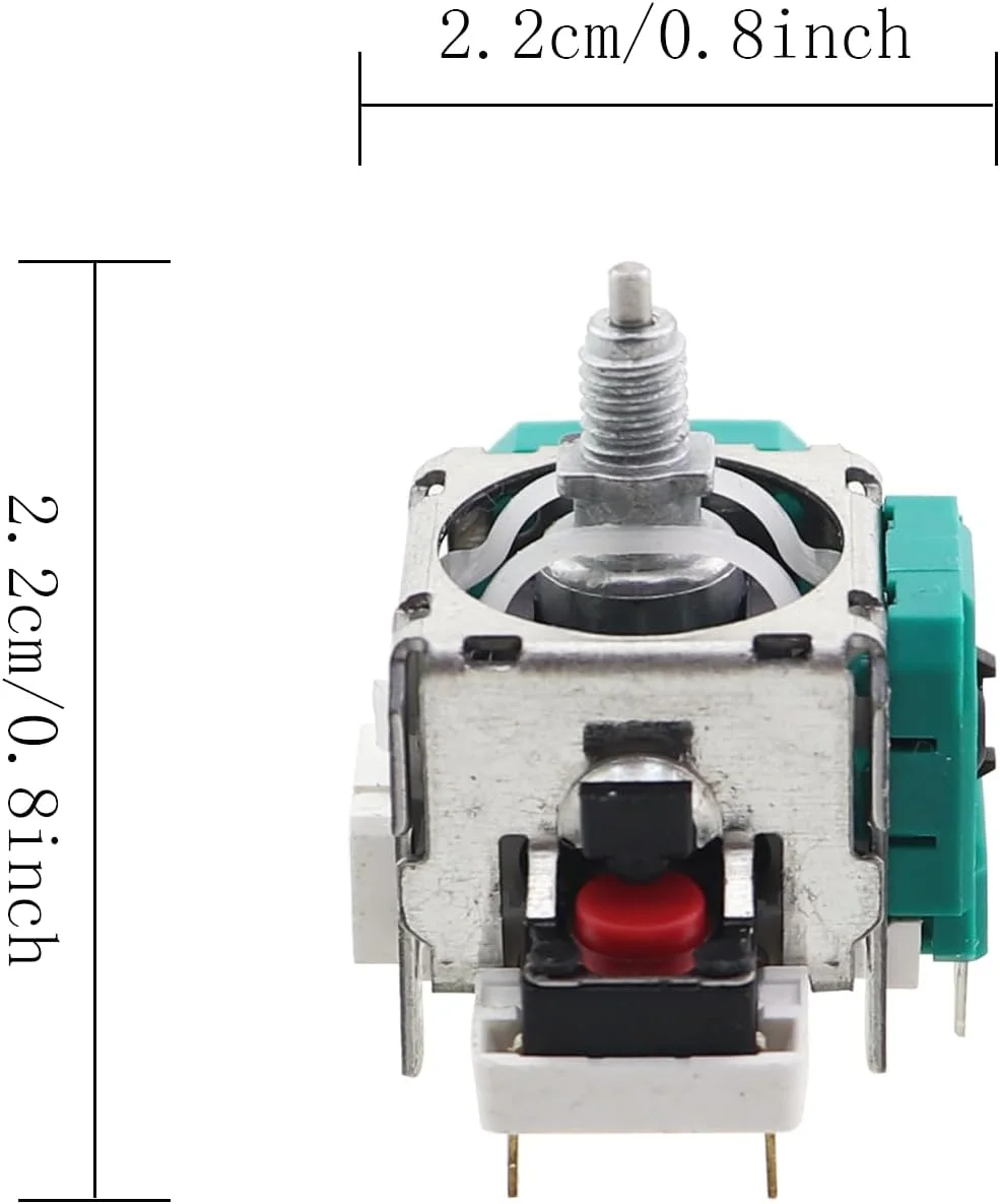 دو عدد جوی استیک آنالوگ سه بعدی جایگزین قطعات تعمیر لوازم جانبی بازی های ویدیویی