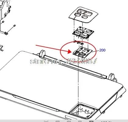 برد اصلی کنترل پنل و صفحه کلید برای پرینترهای Lilianos مدل L200 و L201