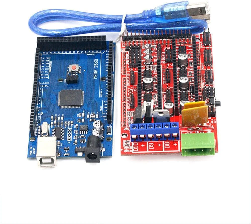 مگا 2560 R3 Mega2560 REV3 + 1 عدد کنترلر RAMPS 1.4 برای کیت سه بعدی Reprap MendelPrusa