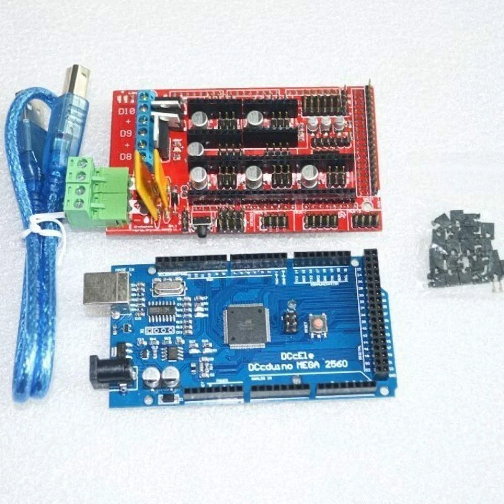 مگا 2560 R3 Mega2560 REV3 + 1 عدد کنترلر RAMPS 1.4 برای کیت سه بعدی Reprap MendelPrusa