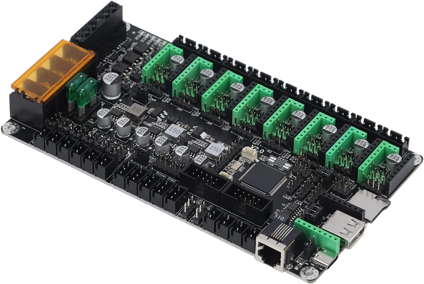 برد کنترل پرینتر سه بعدی LiebeWH، درایور استپر TMC2209، 168 مگاهرتز، DC12-24V برای مادربرد MKS برای جایگزینی، LiebeWH7pv1ugbidt