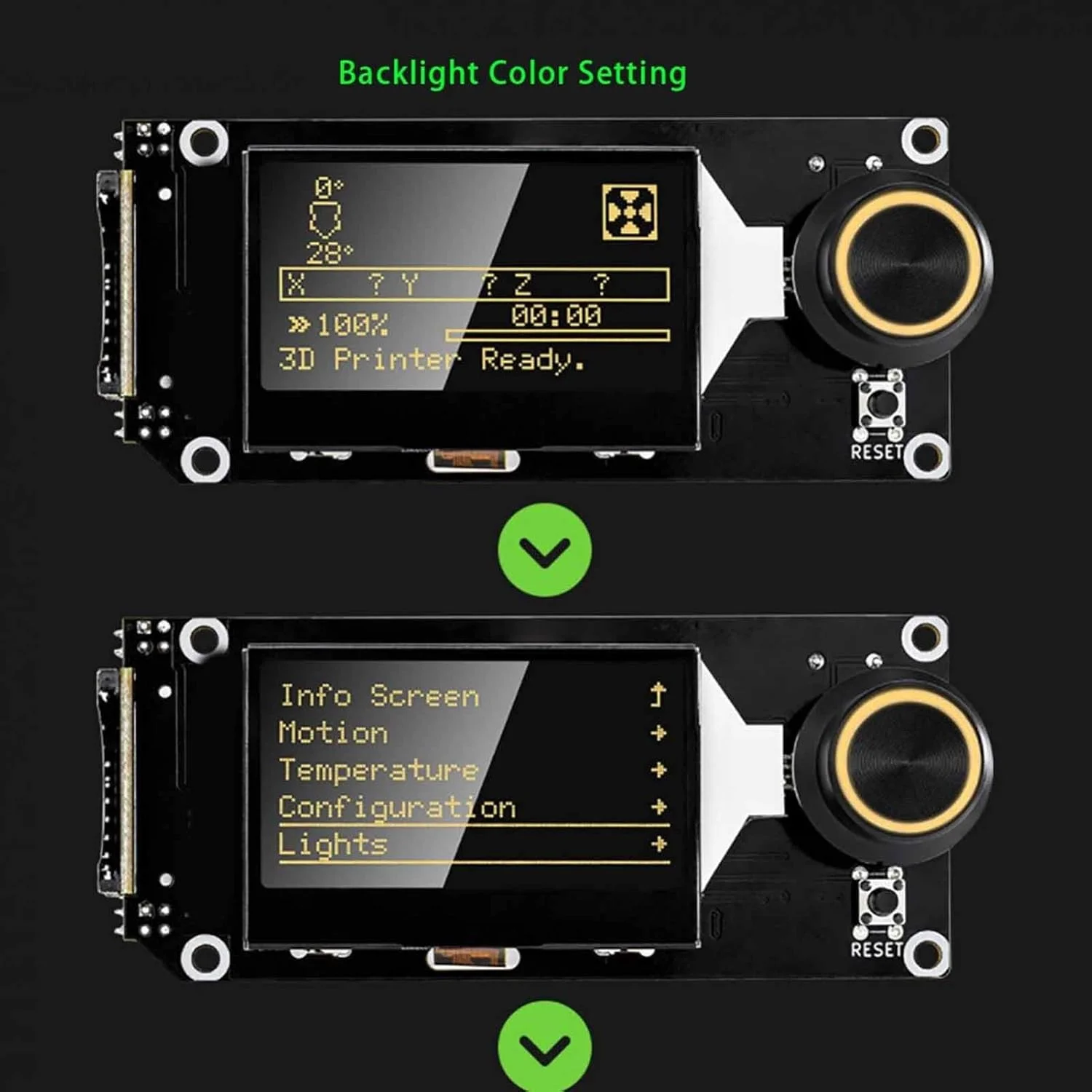 کیت مادربرد پرینتر سه بعدی V1.0، برد کنترلر پرینتر سه بعدی با نور پس زمینه RGB، ESP32، لوازم جانبی پرینتر سه بعدی