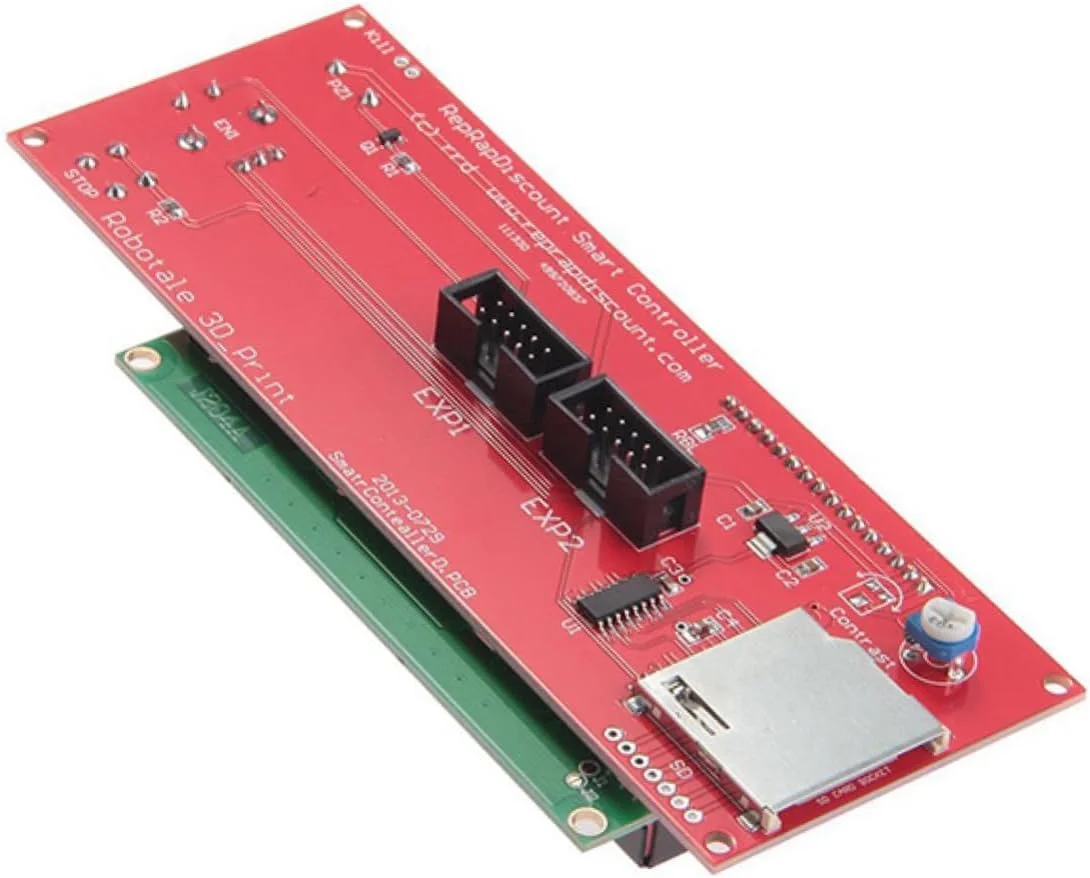 نمایشگر LCD 2004 KICHOUSE برای پرینتر سه بعدی، صفحه نمایش LCD قابل برنامه ریزی، کنترلر موتور نمایشگر LCD 2004 KICHOUSE برای پرینتر سه بعدی، صفحه نمایش LCD قابل برنامه ریزی، کنترلر موتور