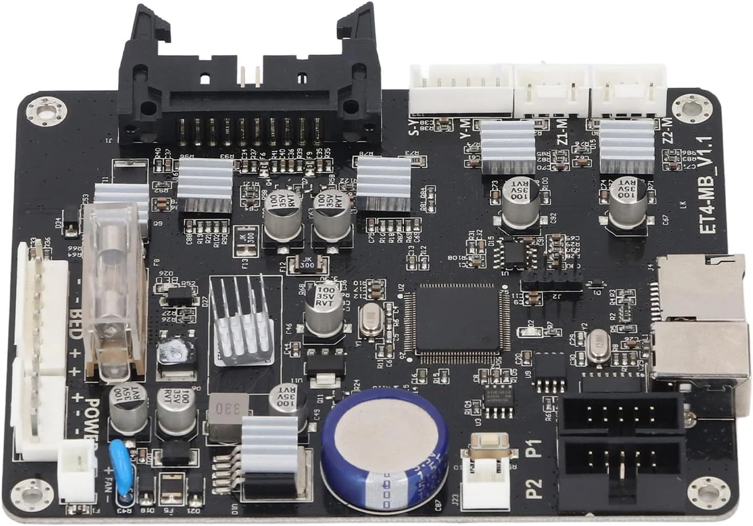 برد اصلی پرینتر سه بعدی 32 بیتی، دفع حرارت، پایدار و کارآمد، ورودی گسترده 12-24 ولت، چیپست صنعتی، سیستم عامل قابل ارتقا، پله ای با رزونانس کم برد اصلی پرینتر سه بعدی 32 بیتی، دفع حرارت، پایدار و کارآمد، ورودی گسترده 12-24 ولت، چیپست صنعتی، سیستم عامل قابل ارتقا، پله ای با رزونانس کم