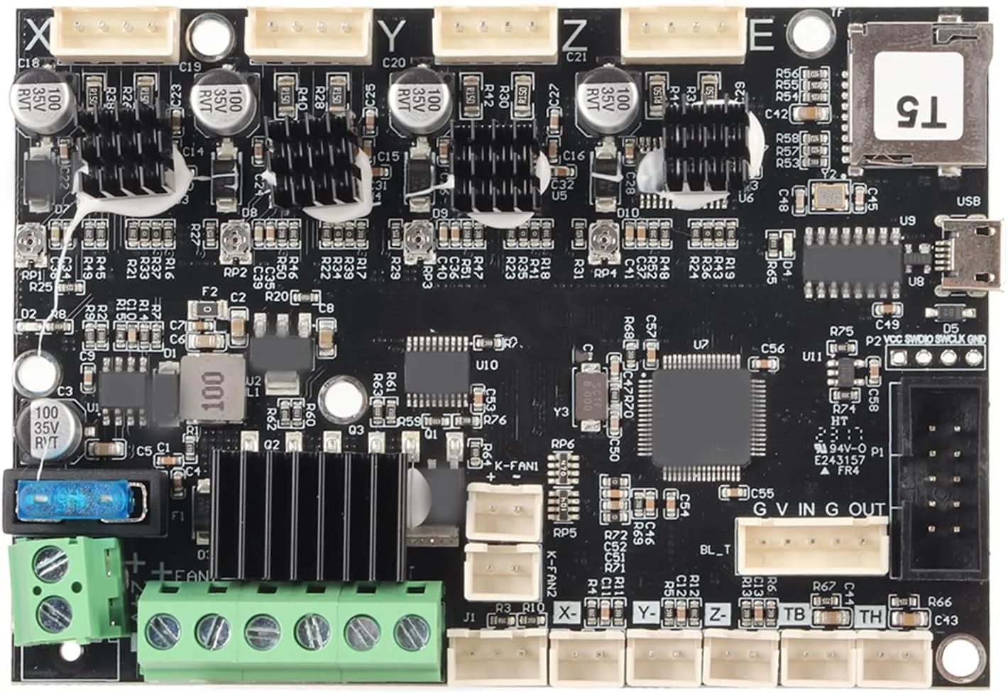 مادربرد پرینتر سه بعدی برای Ender 3، Ender 3 V2، Ender 3 Pro، Ender 3 Neo، 3 V2 Neo، مادربرد سایلنت با درایورهای TMC2225