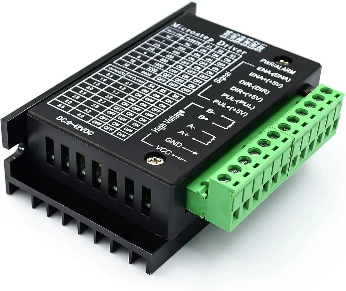 درایور موتور پله ای روتر چوب TB6600 مدل 42/57/86، 32 بخش، نسخه ارتقا یافته 4.0 آمپر 42 ولت DC، کیت های فرز CNC