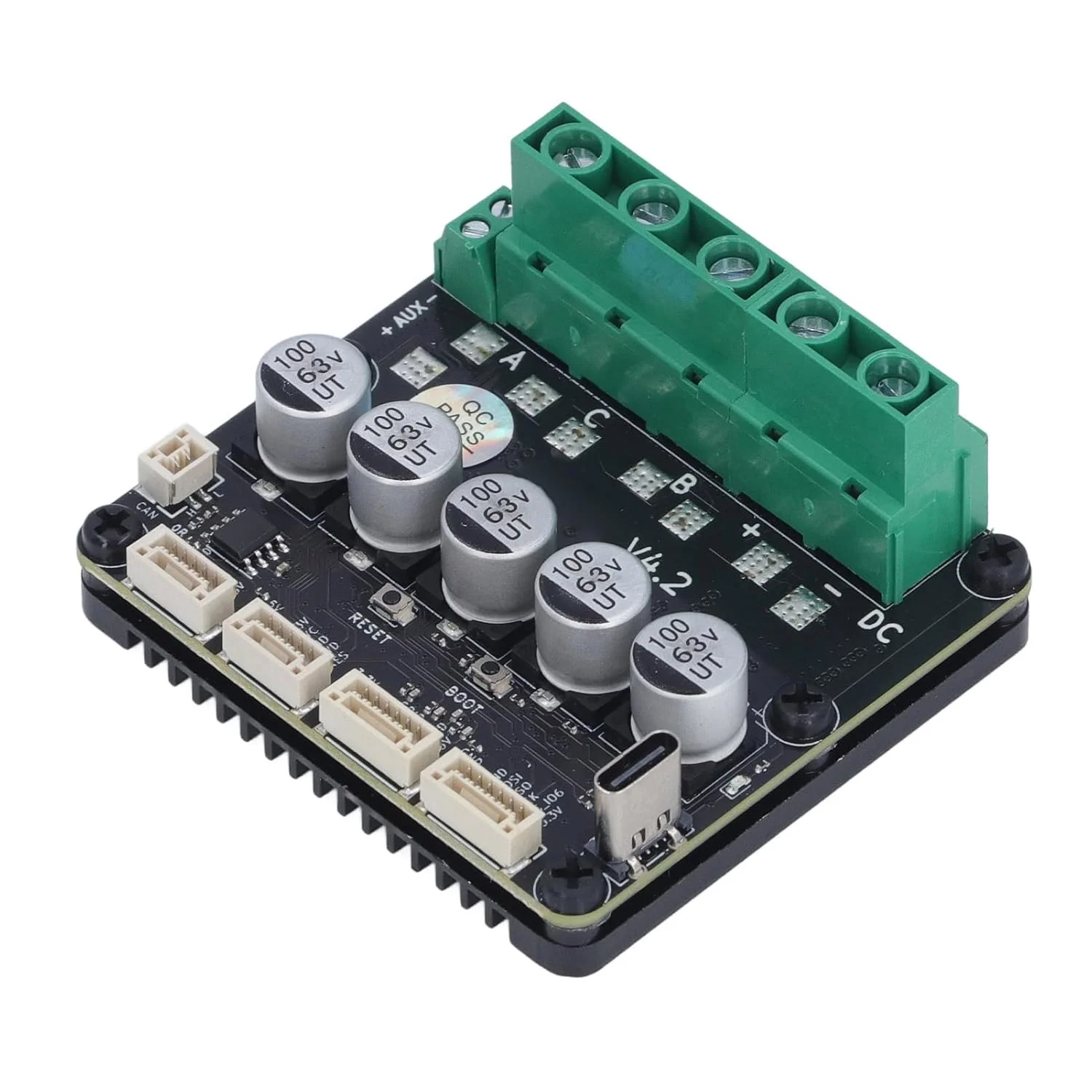 کنترلر FOC BLDC Jeffergarden، تکنولوژی PCB، پشتیبانی از انواع مختلف رمزگذار، جریان 120 آمپر برای بازوهای رباتیک، چاپ سه بعدی و اتوماسیون