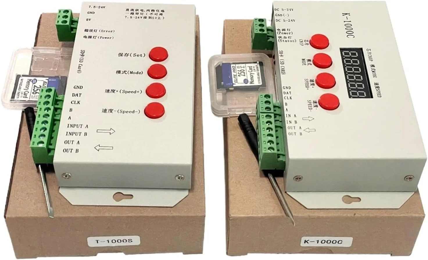 کنترلر K-1000C برای WS2812B WS2811 APA102 T1000S WS2813 LED 2048 پیکسل، برنامه DC5-24V (T-1000S) کنترلر K-1000C برای WS2812B WS2811 APA102 T1000S WS2813 LED 2048 پیکسل، برنامه DC5-24V (T-1000S)