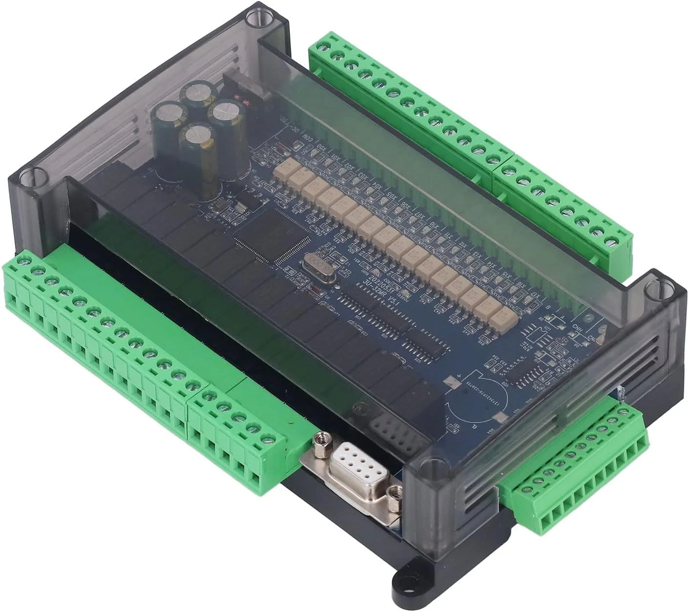 برد کنترل صنعتی PLC کنترلر قابل برنامه ریزی 16 ورودی 16 خروجی 6AD 2DA آنالوگ شمارش سریع اتصال صفحه نمایش RS485 برای اتوماسیون صنعتی چاپ شیمیایی برد کنترل صنعتی PLC کنترلر قابل برنامه ریزی 16 ورودی 16 خروجی 6AD 2DA آنالوگ شمارش سریع اتصال صفحه نمایش RS485 برای اتوماسیون صنعتی چاپ شیمیایی