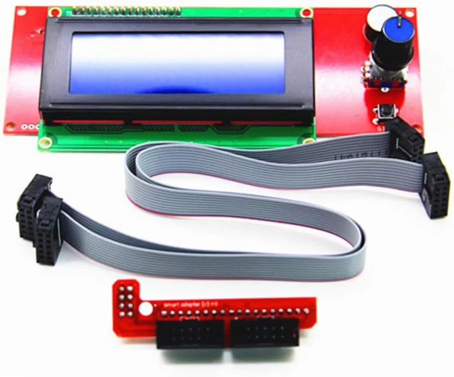 نمایشگر LCD هوشمند Healifty Reprap Ramps با رمزگذار برای کالیبراسیون و حرکت، سازگار با برد Ramps، صفحه نمایش کاراکتری برای عملکرد کارآمد