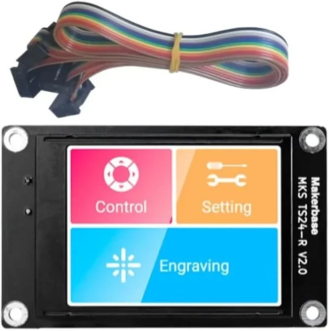 کنترلر آفلاین Makerbase MKS DLC32 V2.1 با پردازنده 32 بیتی ESP32 WiFi و صفحه لمسی TFT برای دستگاه حکاکی لیزری رومیزی (نوع 6)