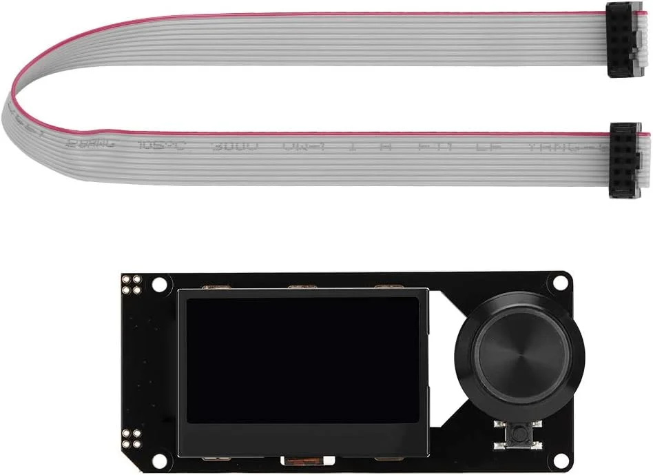 برد کنترلر نمایشگر گرافیکی هوشمند LCD، لوازم جانبی پرینتر سه بعدی MKS Mini 12864 LCD با پشتیبانی از Marlin DIY به همراه نگهدارنده کارت SD (مشکی روی RGB)