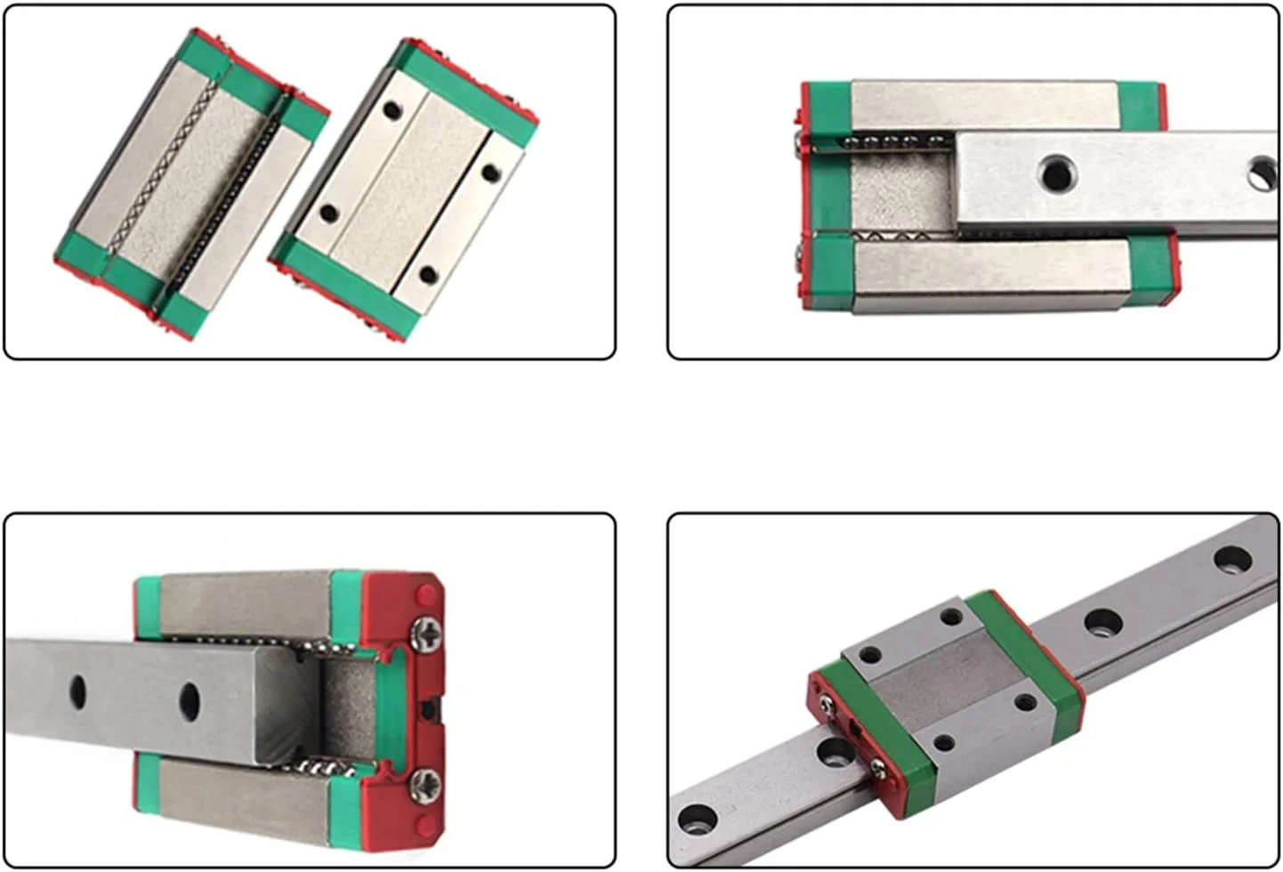 ریل های خطی محور Z مدل MGN12C به همراه براکت نصب صفحه ثابت برای Ender-3/3Pro/Ende-3 V2 CR10/10S