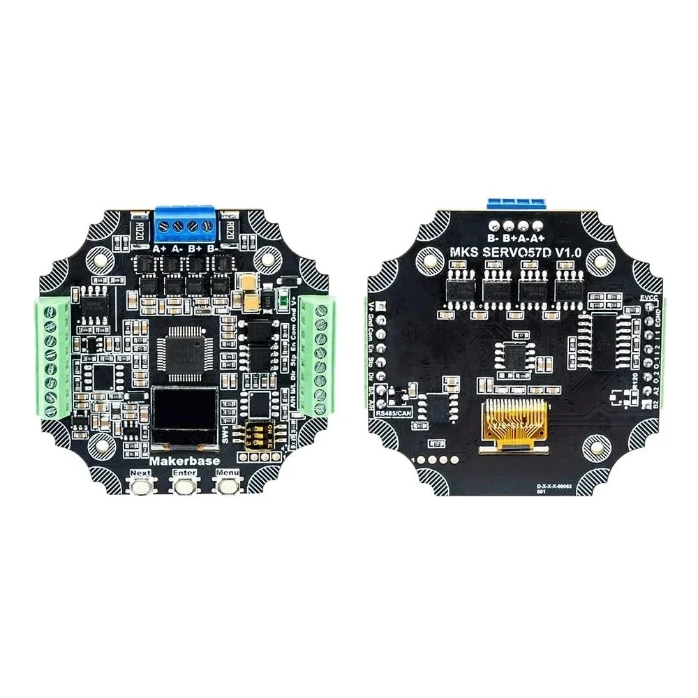 کنترلر درایور سروو MKS SERVO57D PCBA برد موتور پله‌ای حلقه بسته Nema 23 برای PLC پرینتر سه بعدی CNC روتر بازوی ربات (SERVO57D RS485 PCBA)