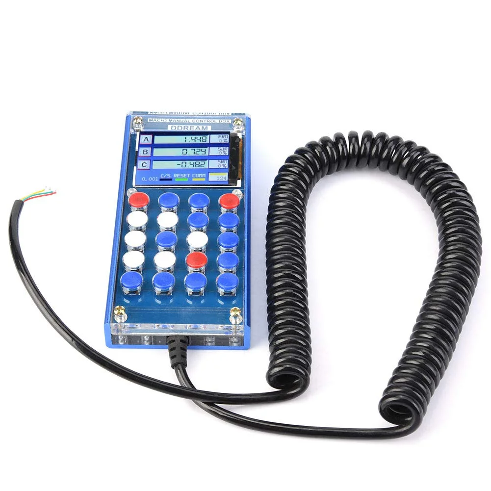 جعبه کنترل دستی دیجیتال 6 محوره LCD، کنترلر رابط سریال CNC، سندبلاست آندایز آلومینیومی با CNC