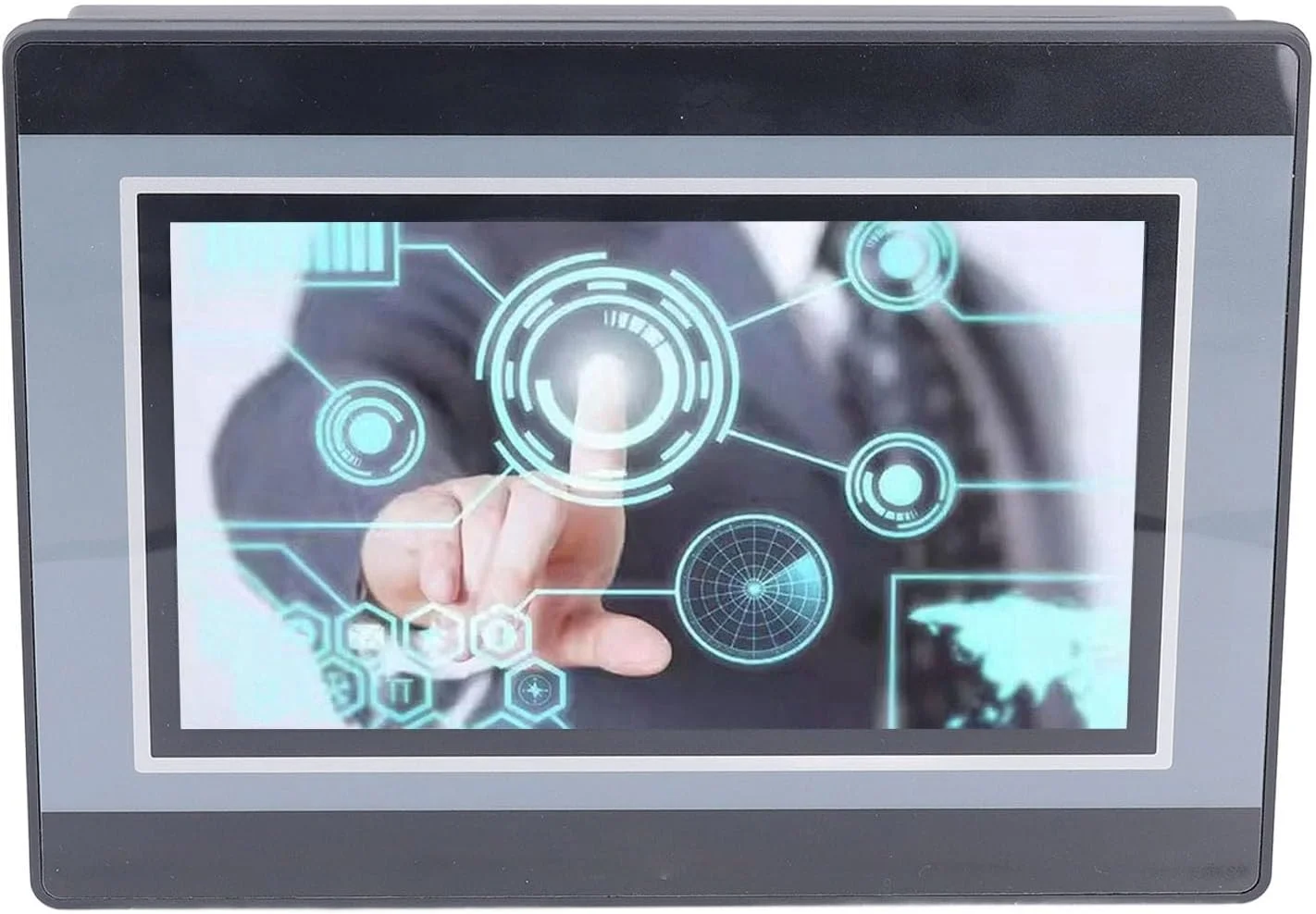 HMI PLC، برد کنترل HMI PLC با 12 ورودی، 8 خروجی DC24V 5A 800x480PX برای مصارف صنعتی