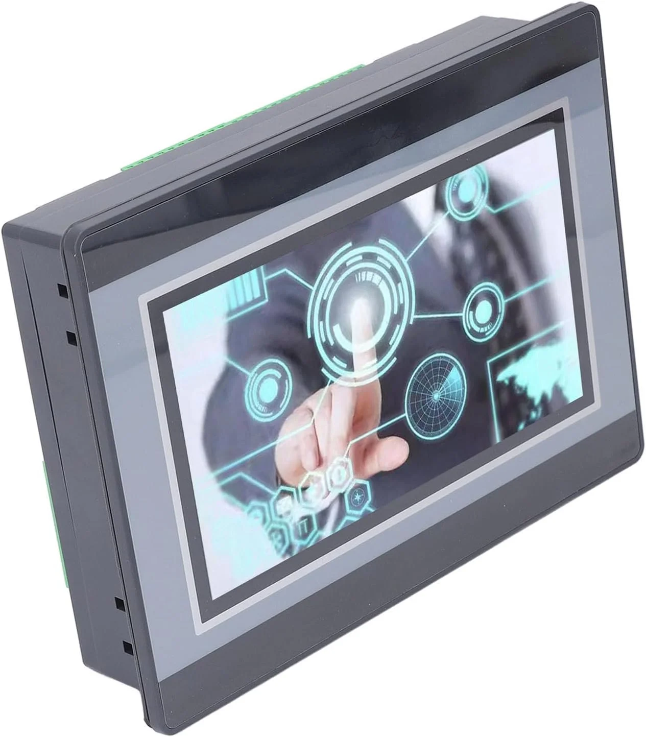 HMI PLC، برد کنترل HMI PLC با 12 ورودی، 8 خروجی DC24V 5A 800x480PX برای مصارف صنعتی