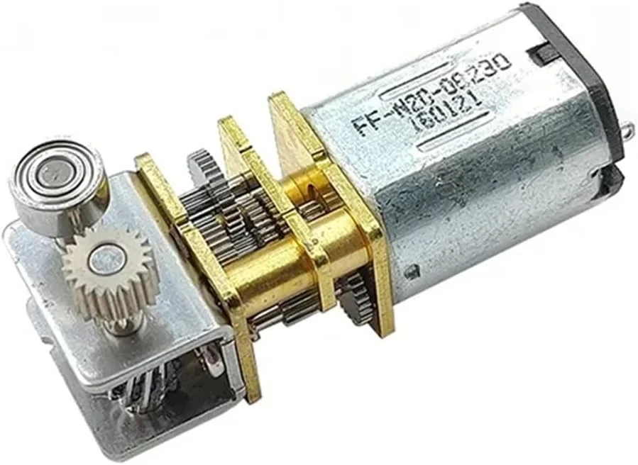 موتور کاهنده N20، استارتر الکترونیکی، مناسب پرینت سه بعدی، قلم پرینتر، گیربکس فلزی، موتور DC راست گرد 3 ولت 3.7 ولت 5 ولت 22 دور در دقیقه