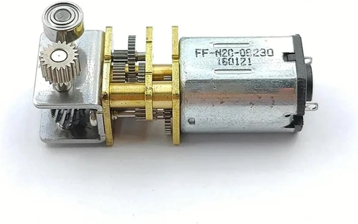 موتور کاهنده N20، استارتر الکترونیکی، مناسب پرینت سه بعدی، قلم پرینتر، گیربکس فلزی، موتور DC راست گرد 3 ولت 3.7 ولت 5 ولت 22 دور در دقیقه