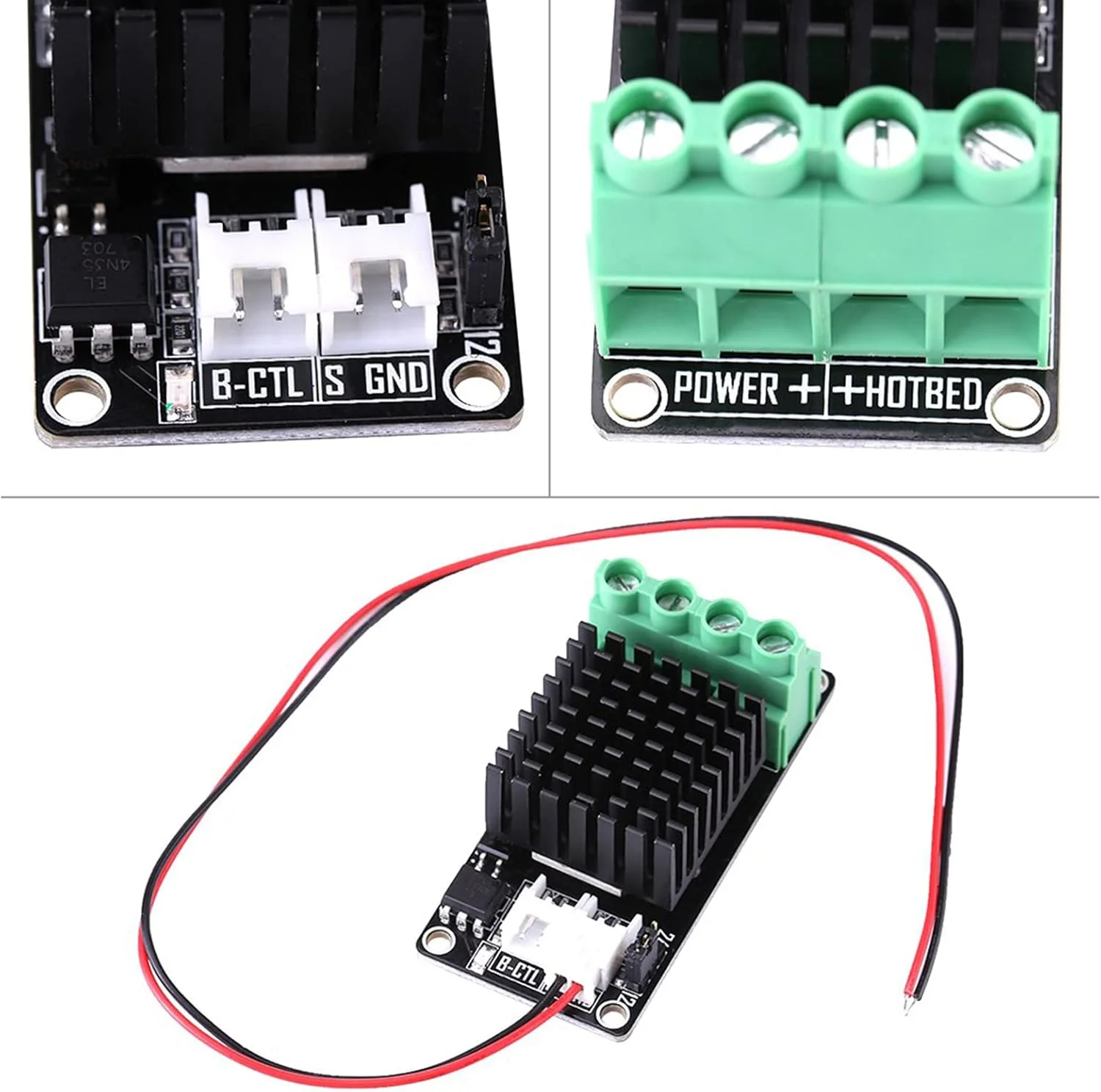 ماژول ماسفت MKS، کنترلر حرارتی کوچک جریان بزرگ 30 آمپر برای پرینتر سه بعدی، بستر حرارتی و اکسترودر