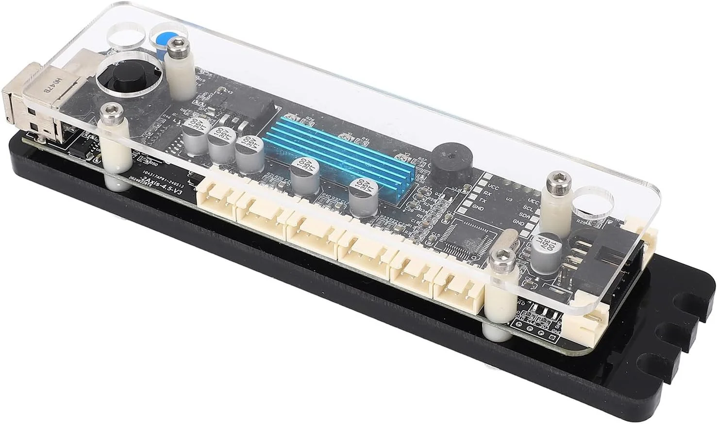 برد کنترل 2 محوره GRBL 32 بیتی، خروجی PWM، سرعت بالا 40000 میلی متر در دقیقه، سوئیچ محدود، کنترلر آفلاین، الگوریتم پایداری، درایو، تشخیص خودکار USB، کنترل حکاکی