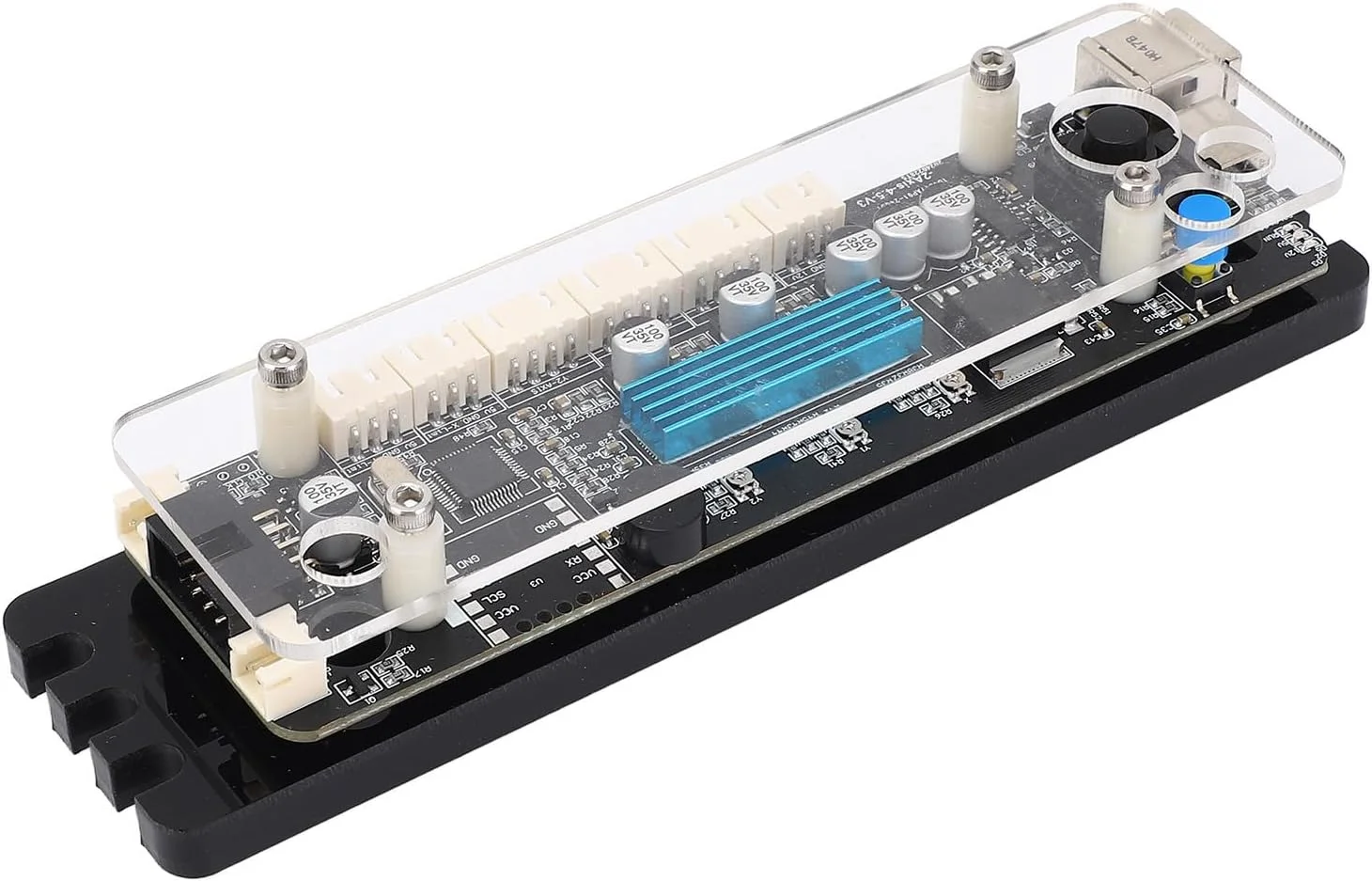 برد کنترل 2 محوره GRBL 32 بیتی، خروجی PWM، سرعت بالا 40000 میلی متر در دقیقه، سوئیچ محدود، کنترلر آفلاین، الگوریتم پایداری، درایو، تشخیص خودکار USB، کنترل حکاکی