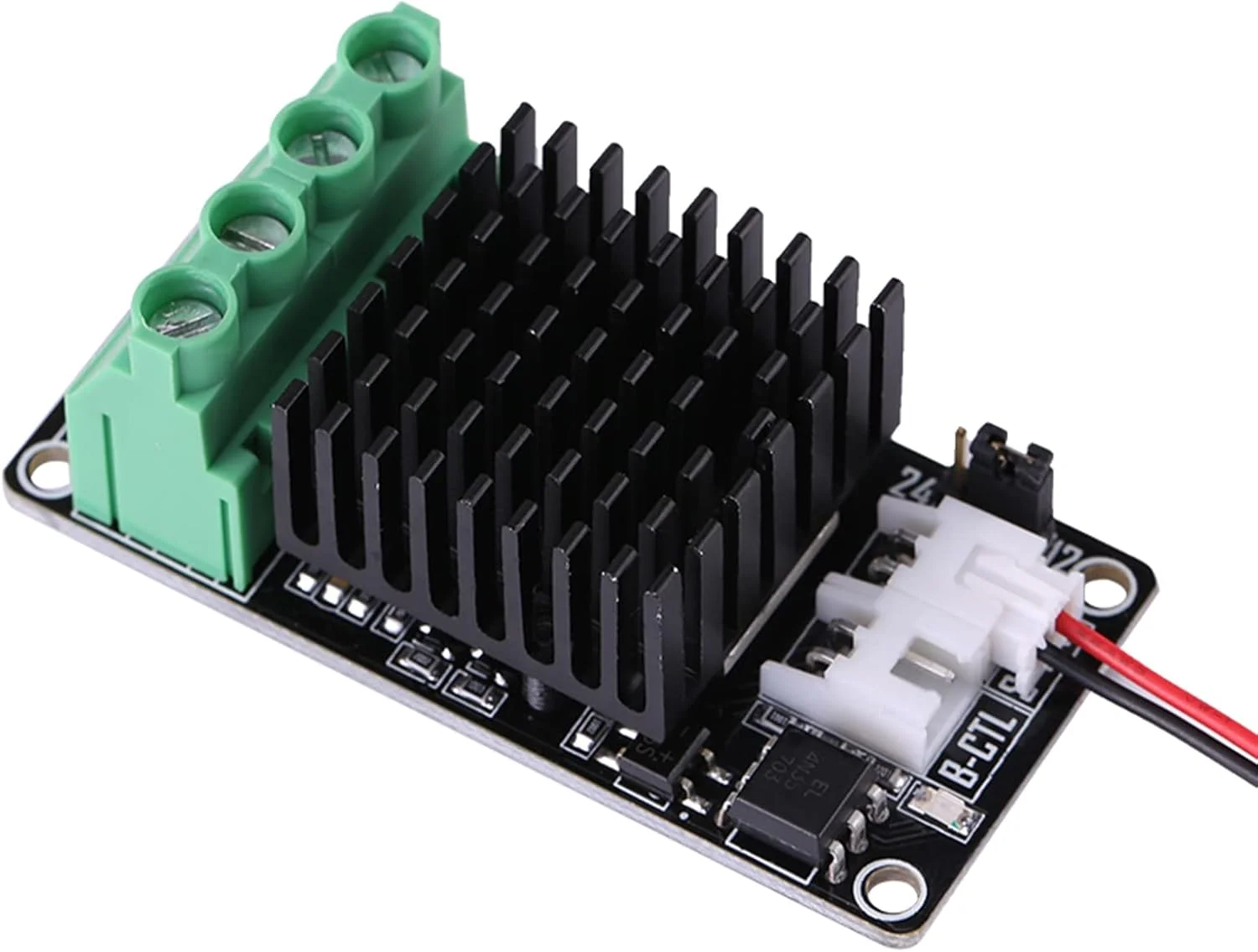 ماژول کنترل گرمایش پرینتر سه بعدی، ماژول MOS با عملکرد بالا 30 آمپر، کنترلر اکسترودر بستر حرارتی کوچک برای مادربرد MKS Ramp1.4 سازگار با سیگنال دیجیتال 5 ولت تا 24 ولت