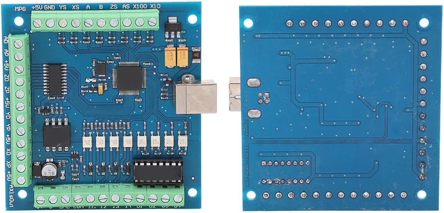 کنترلر CNC چهار محور | کارت کنترل حرکت USB برای دستگاه های حکاکی | خروجی آنالوگ 0 - 10 ولت / ورودی سوئیچ محدود | نصب آسان برای لپ تاپ و تبلت