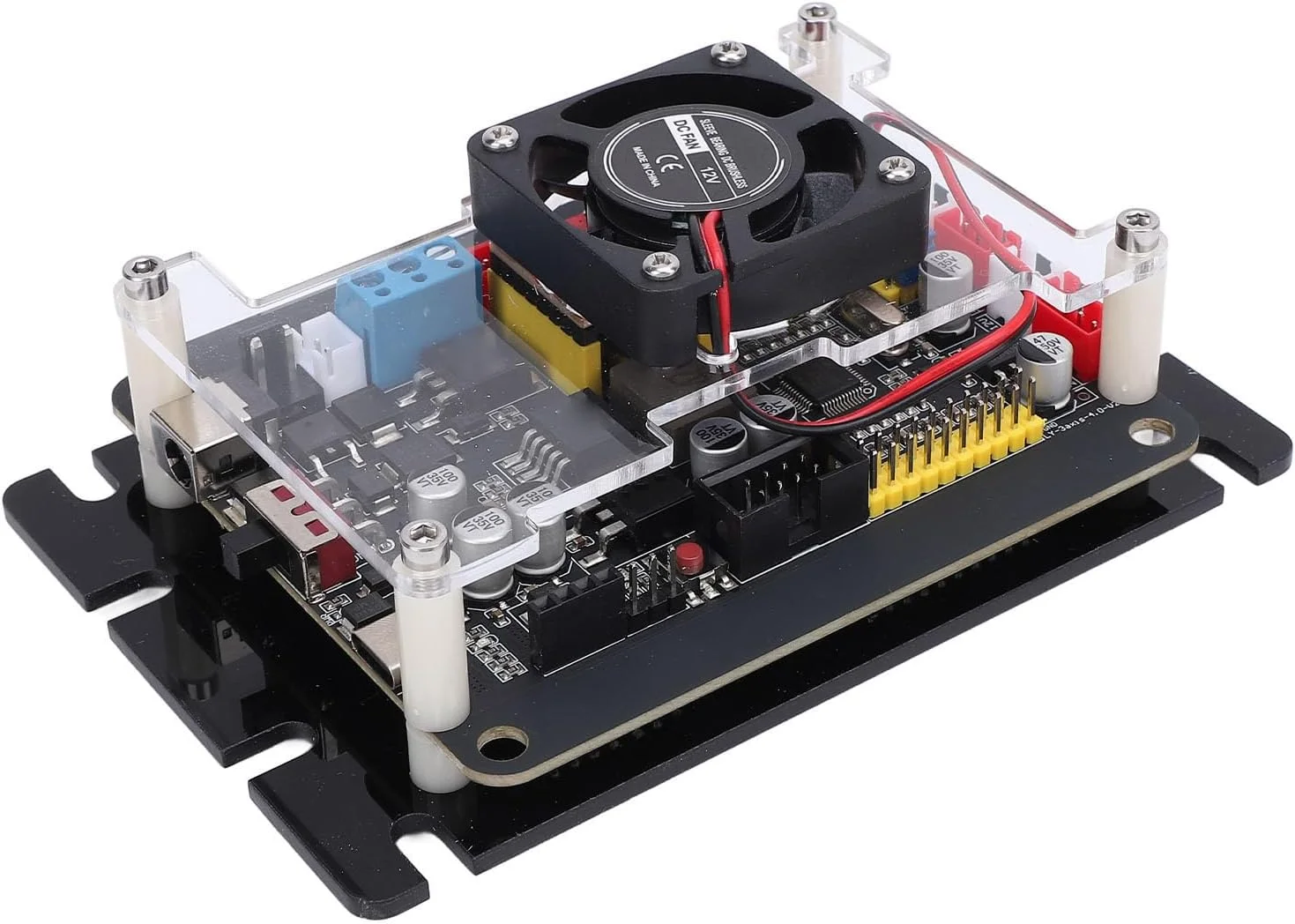 برد کنترلر GRBL، محورهای Y، برد کنترل دستگاه حکاکی سه بعدی برای 2 محور موتور اسپیندل 3 775، درایورهای مجتمع 3 A4988، پشتیبانی از سوئیچ محدود XYZ، رابط پروب