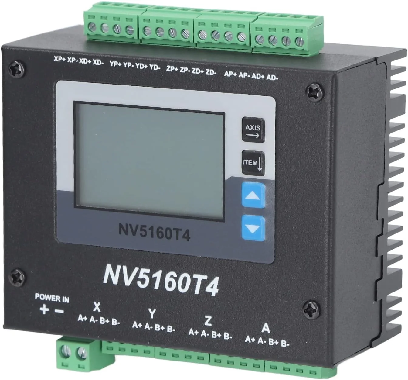 درایور موتور پله ای | کنترلر CNC چهار محوره با نمایشگر دیجیتال / فرکانس پالس بالا 1 مگاهرتز | جریان قابل تنظیم 256 زیربخش | بدنه آلیاژ آلومینیوم 12 - 48 ولت DC